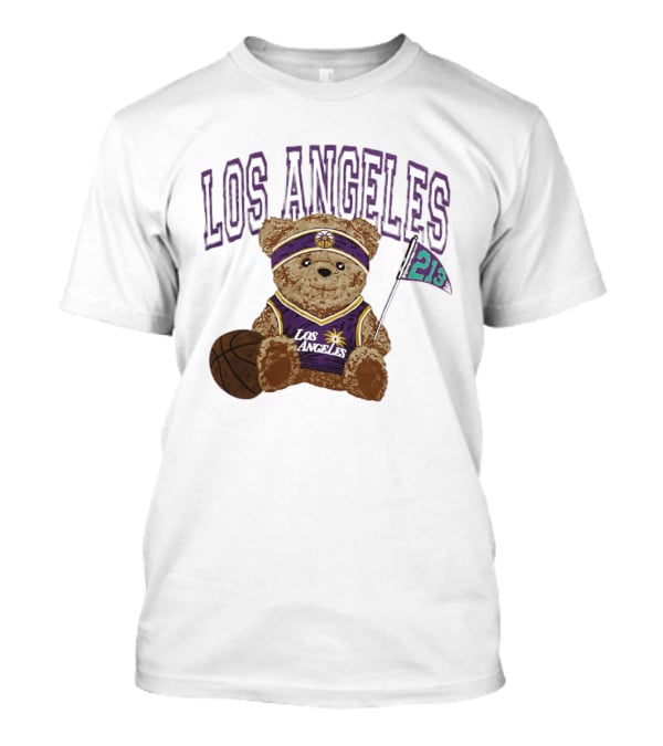 Los Angeles Basketball Bear 213 Team Spirit T-Shirt