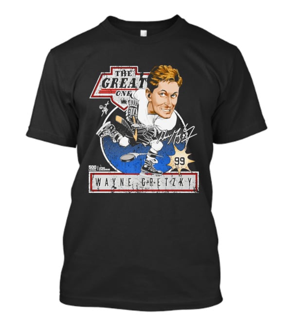 Wayne Gretzky The Great One Los Angeles Kings Caricature Bruce Stark Collection 99 T-Shirt