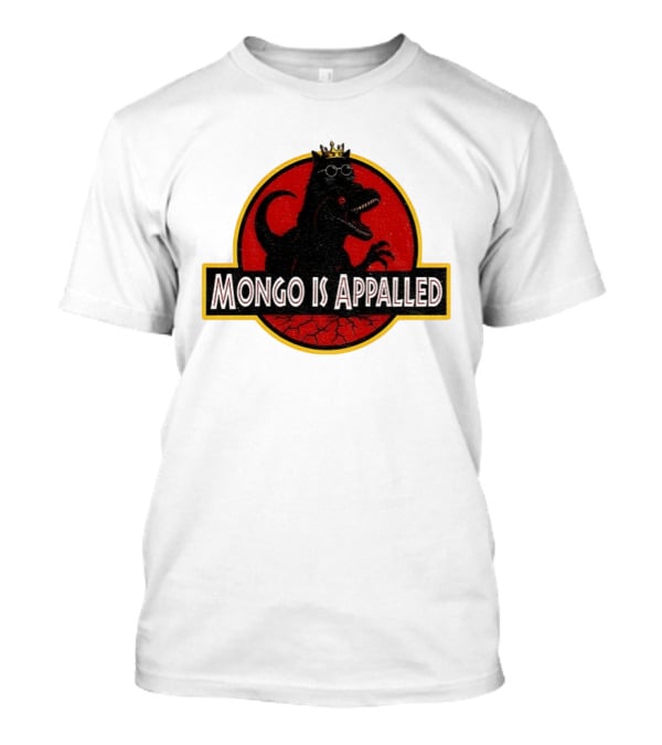Mongo Is Appalled Dinosaur Crown Sunglasses Red Circle T-Shirt