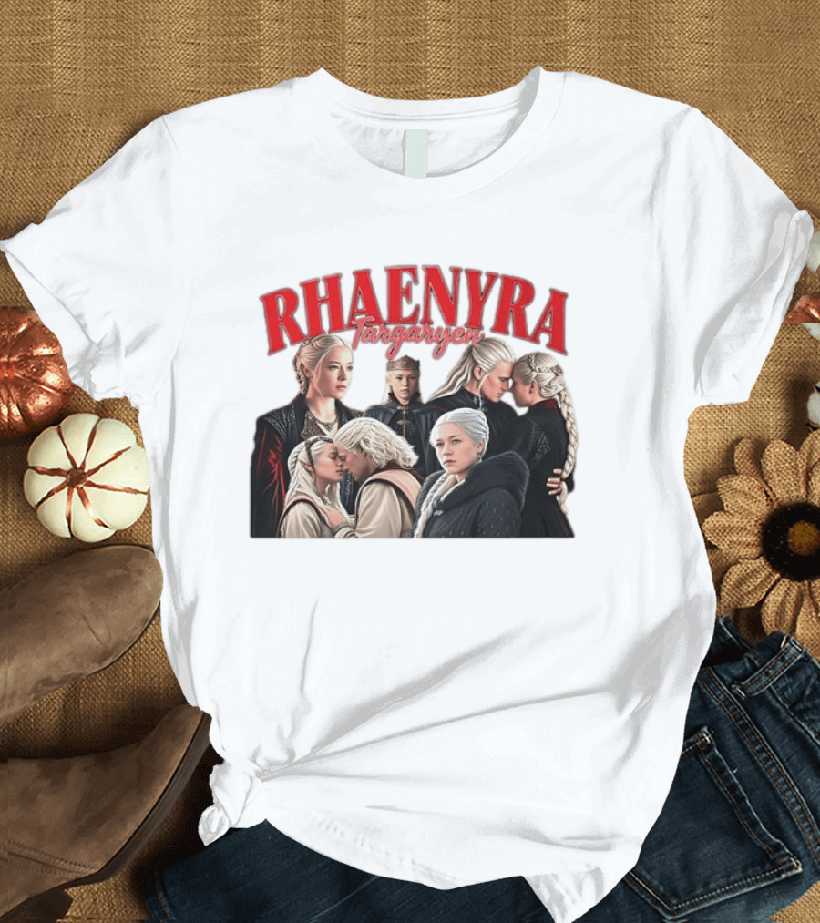 Rhaenyra Targaryen Photo Collage Bootleg Portraits T-Shirt
