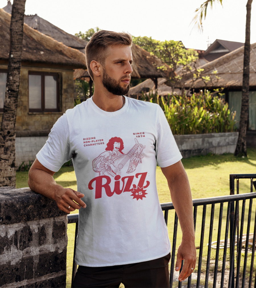 Rizzing Non Player Characters Since 1974 Rizz +5 Bard T-Shirt