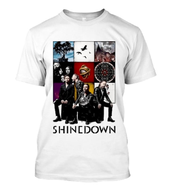 Shinedown Us And Them Album Cover Band Members Collage T-Shirt