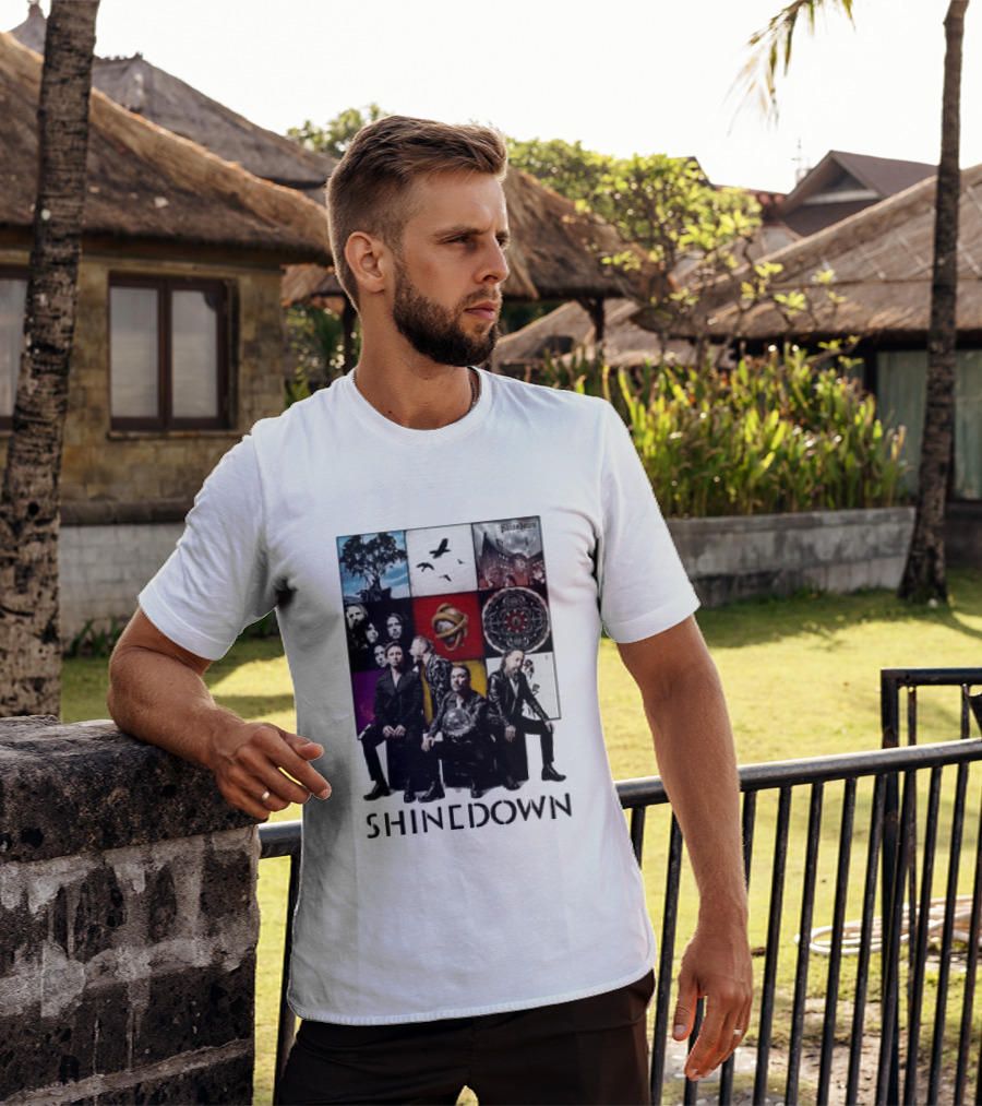 Shinedown Us And Them Album Cover Band Members Collage T-Shirt