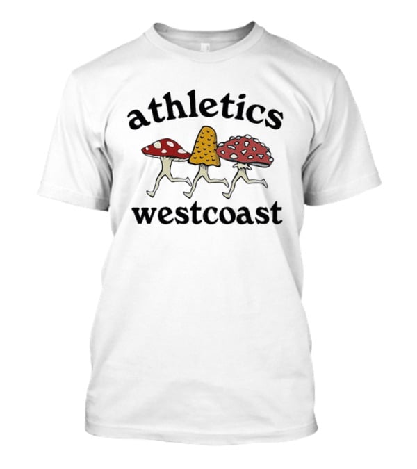 Athletics West Coast Fun Run Mushrooms Running T-Shirt