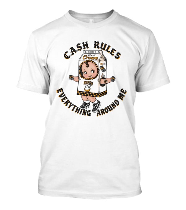 Cash Rules Everything Around Me Heavy Cream Fresh Baby T-Shirt