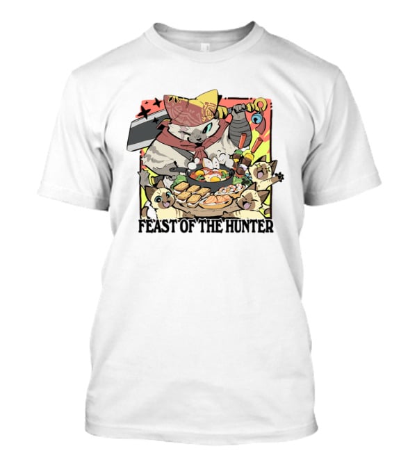 Feast Of The Hunter Cats Cooking Sushi And Food Celebration T-Shirt