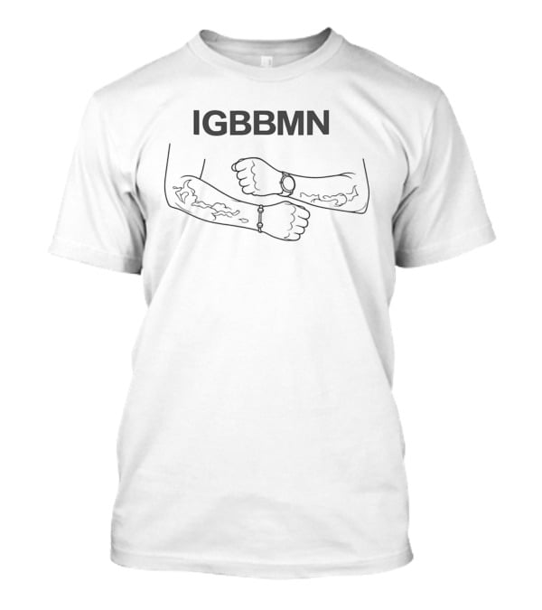 IGBBMN Minimalist Tattoos Clean Line Drawing T-Shirt