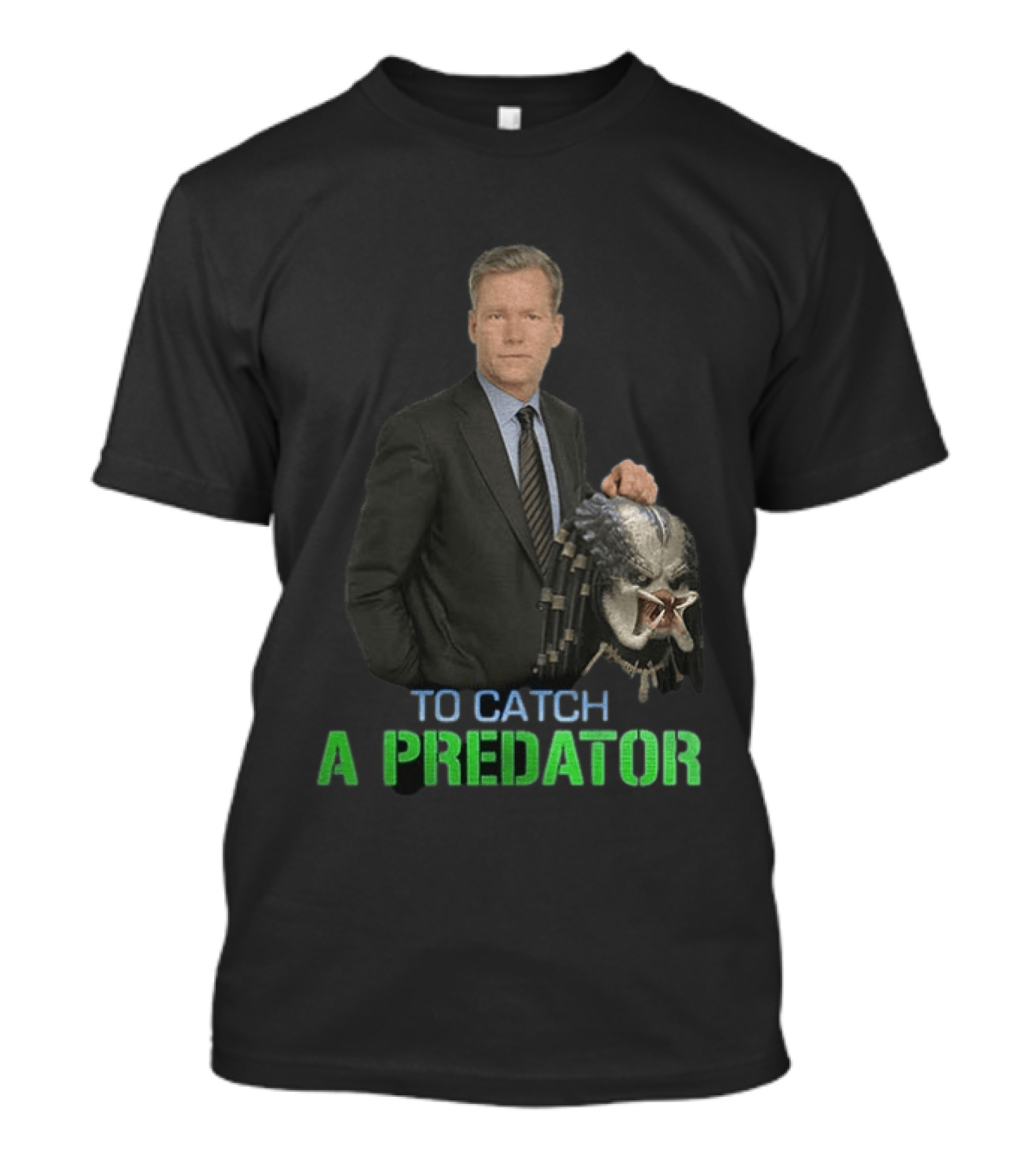To Catch A Predator Chris Hansen Meme With Predator Mask T-Shirt