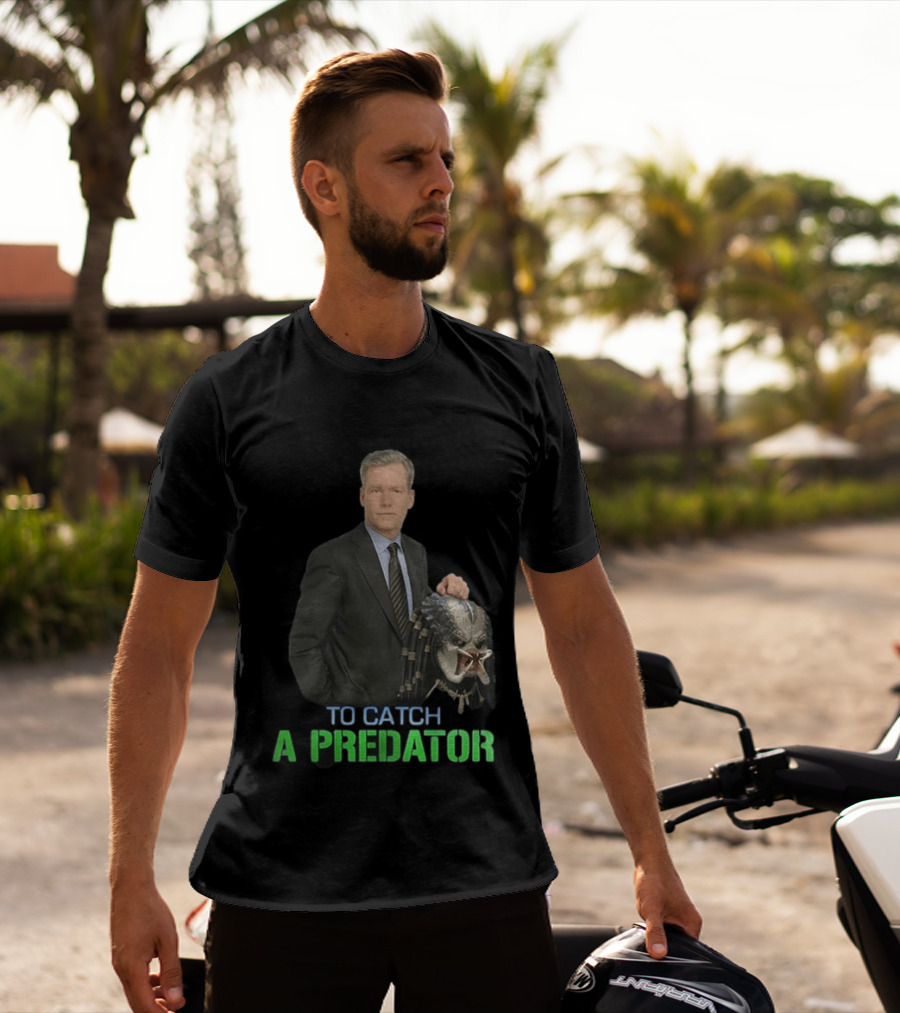 To Catch A Predator Chris Hansen Meme With Predator Mask T-Shirt