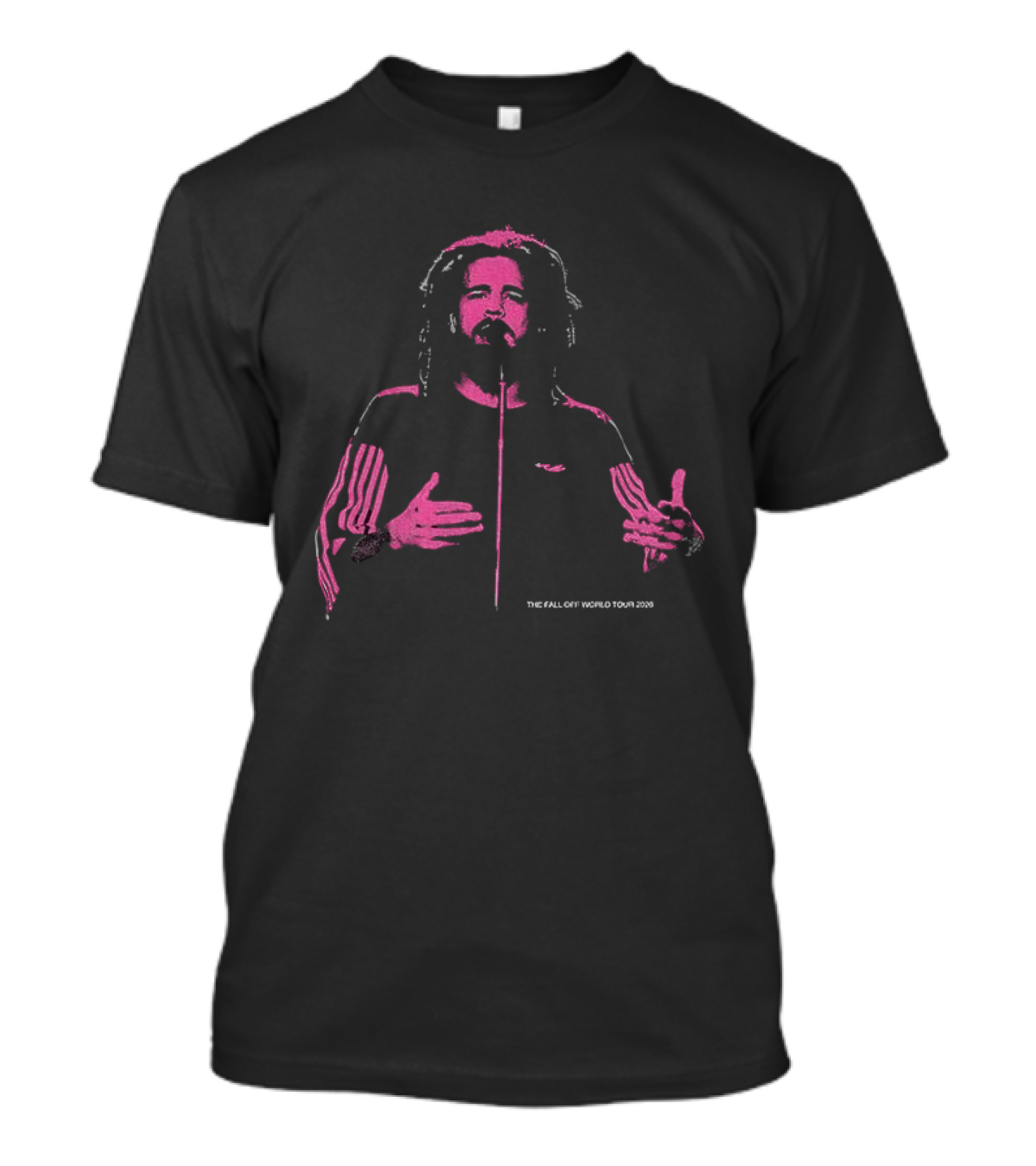 J. Cole The Fall Off World Tour 2026 Pink T-Shirt
