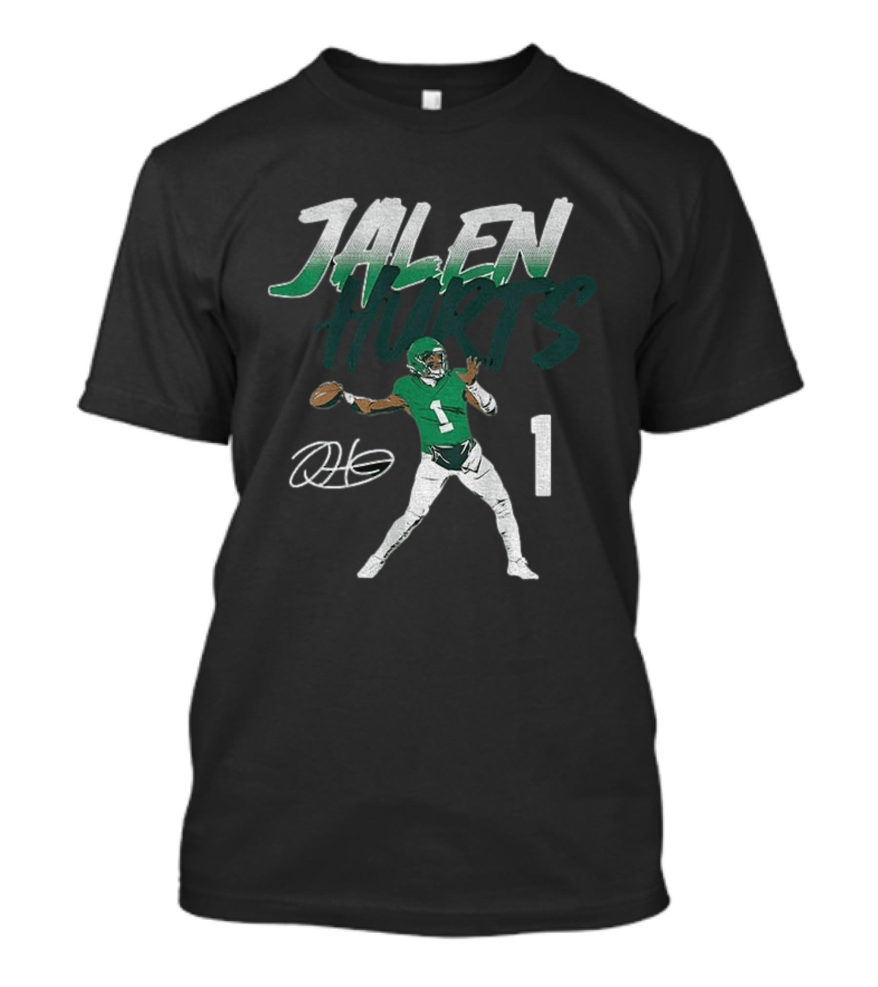 Jalen Hurts Philadelphia Football Player Number 1 Pose T-Shirt