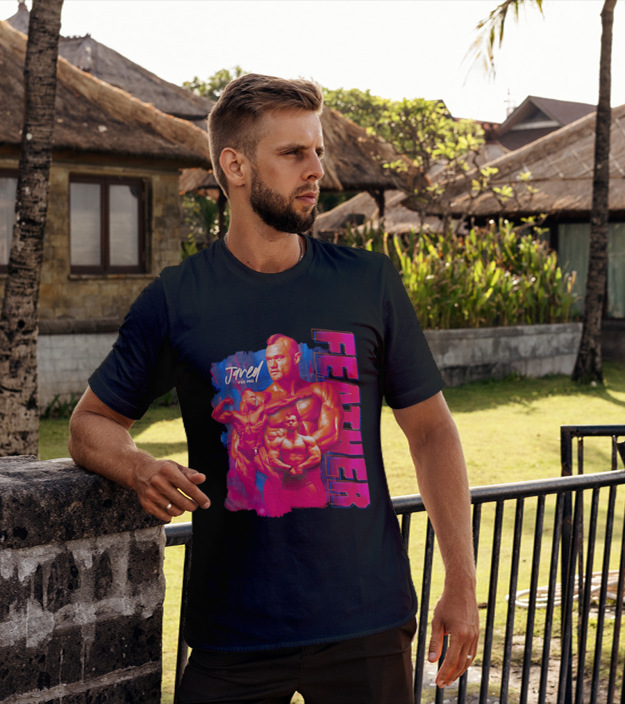 Jared Feather IFBB Pro Bodybuilding Champion Bold Visual T-Shirt