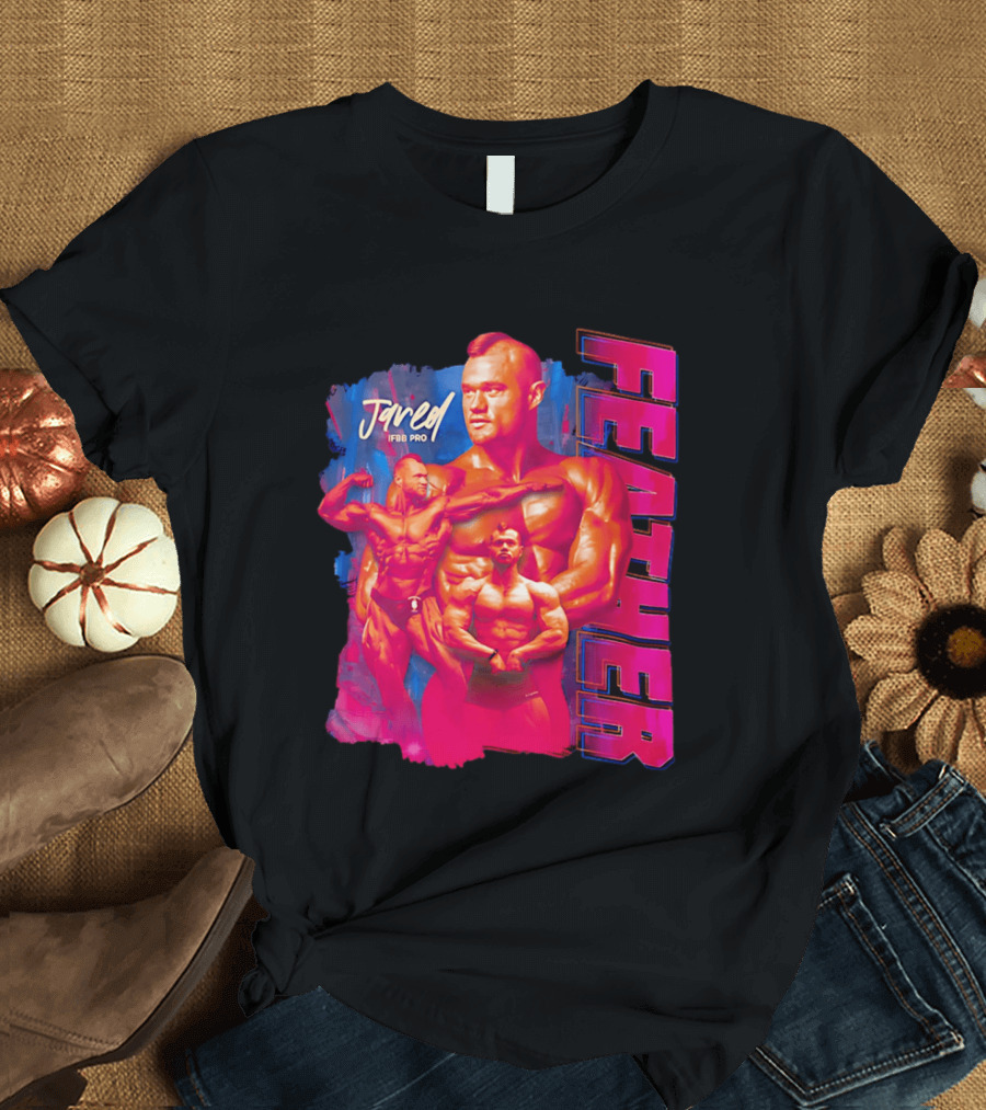 Jared Feather IFBB Pro Bodybuilding Champion Bold Visual T-Shirt