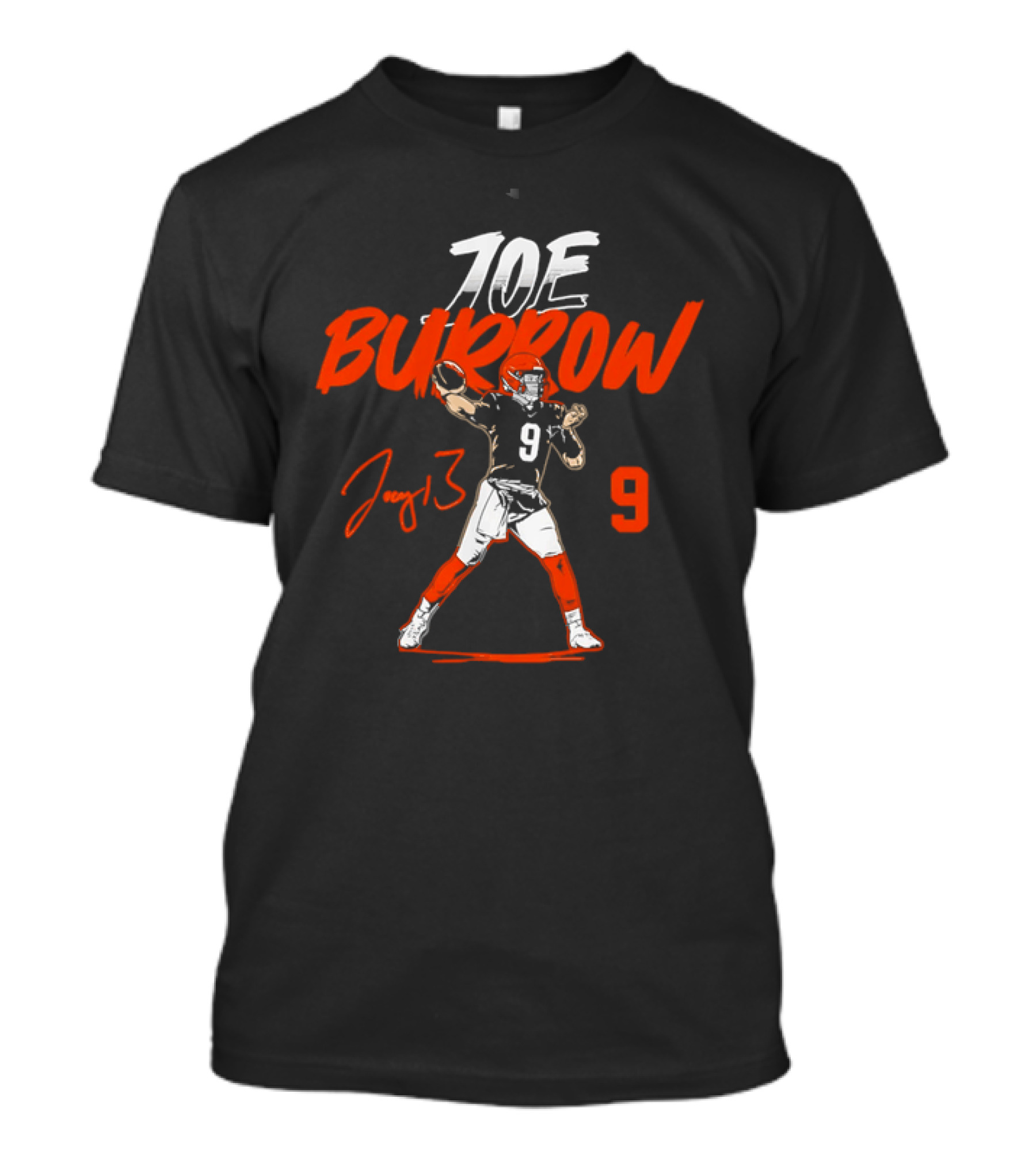 Cincinnati Bengals Joe Burrow Joey B 9 Quarterback Football T-Shirt