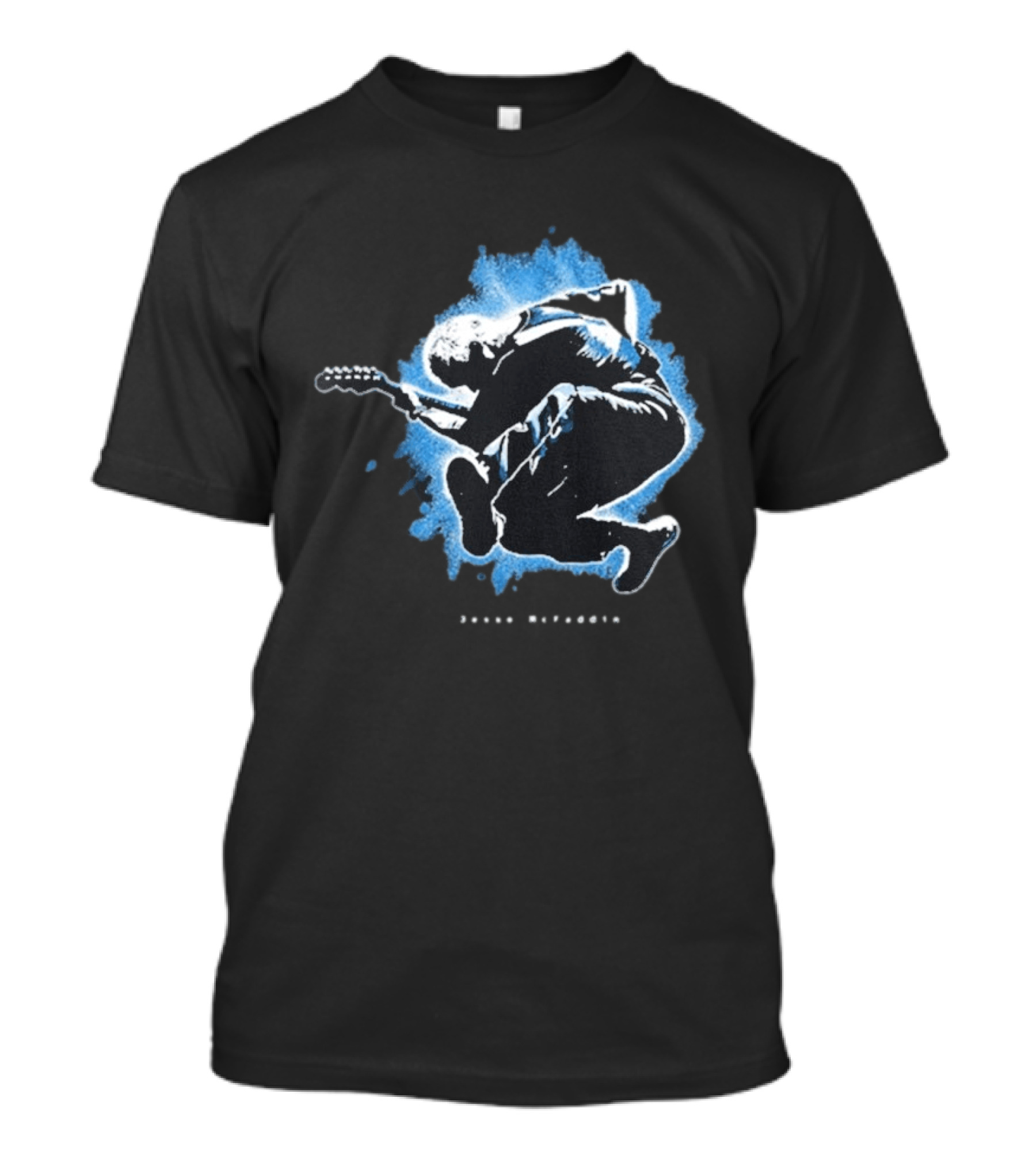 Jesse Mcfaddin Guitarist Blue Splash T-Shirt