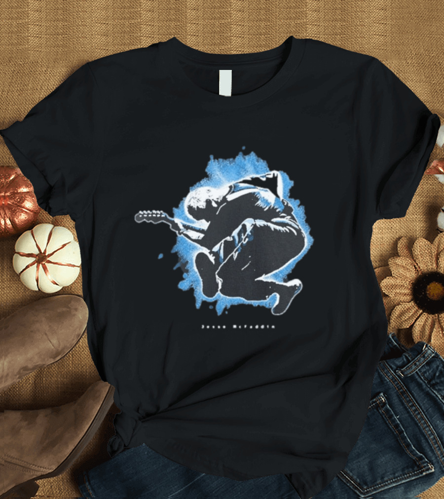 Jesse Mcfaddin Guitarist Blue Splash T-Shirt