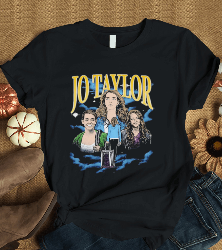 Jo Taylor Collage With Scenes And Luggage T-Shirt