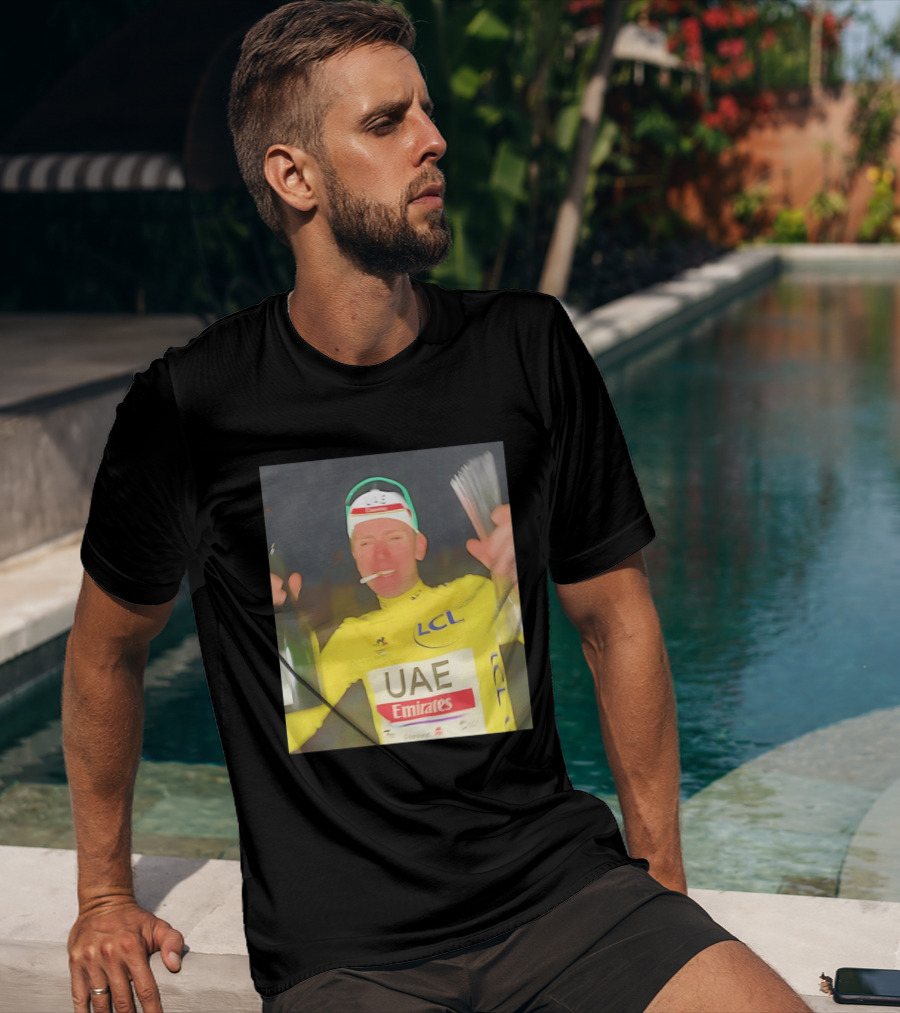 UAE Emirates LCL Tour De France Winner Celebrating T-Shirt
