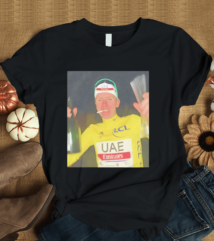 UAE Emirates LCL Tour De France Winner Celebrating T-Shirt