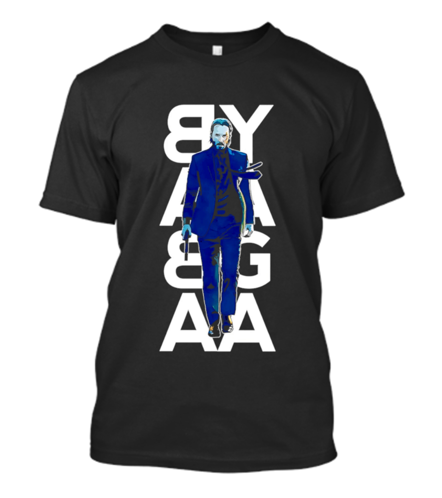 John Wick Baba Yaga Blue Suit Walking Gun T-Shirt