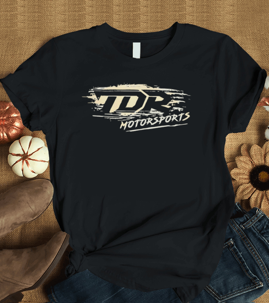 TDR Motorsports Distressed Brushstroke Paint Splatter Banner T-Shirt