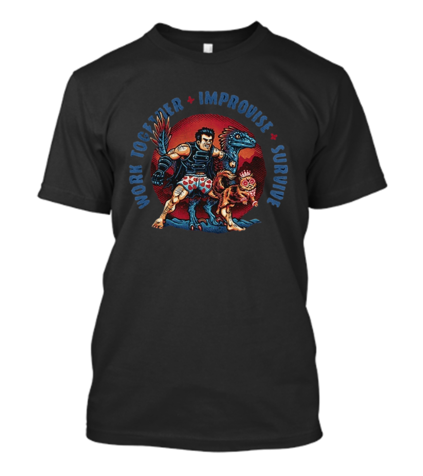 Work Together Improvise Survive Dungeon Crawler Carl Adventure Team T-Shirt