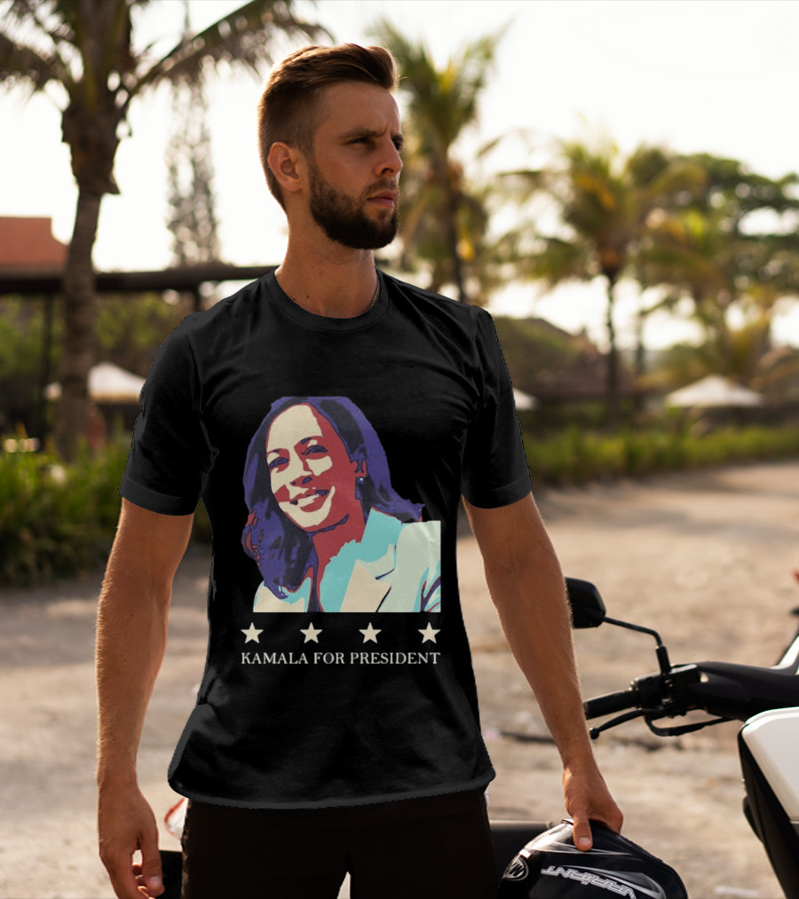Kamala For President Pop Political Four Star T-Shirt
