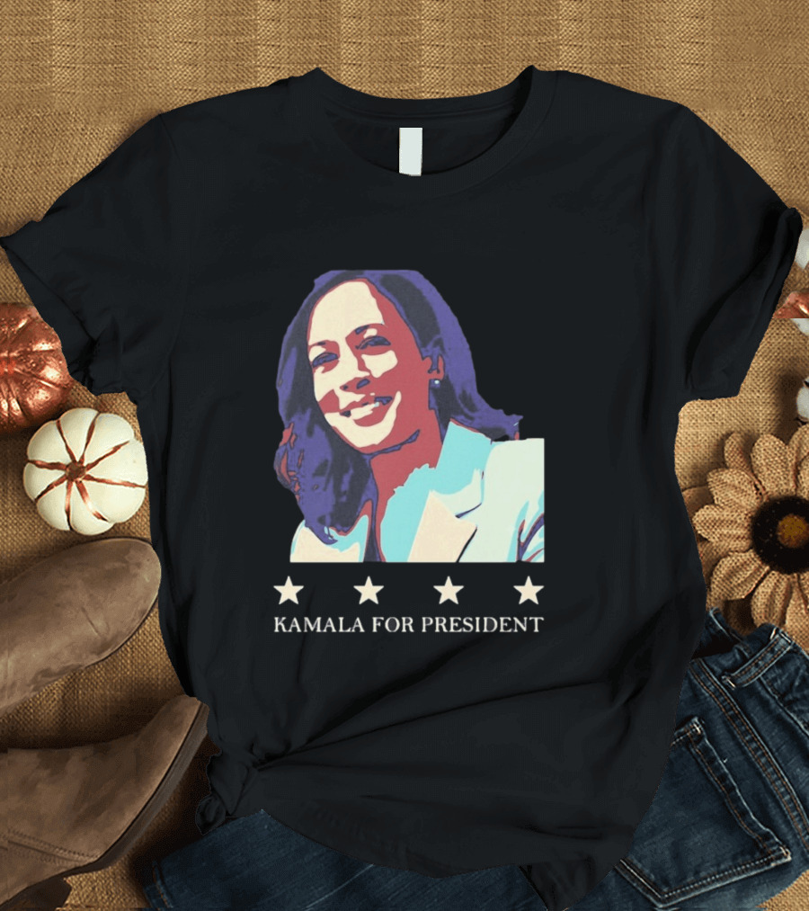 Kamala For President Pop Political Four Star T-Shirt