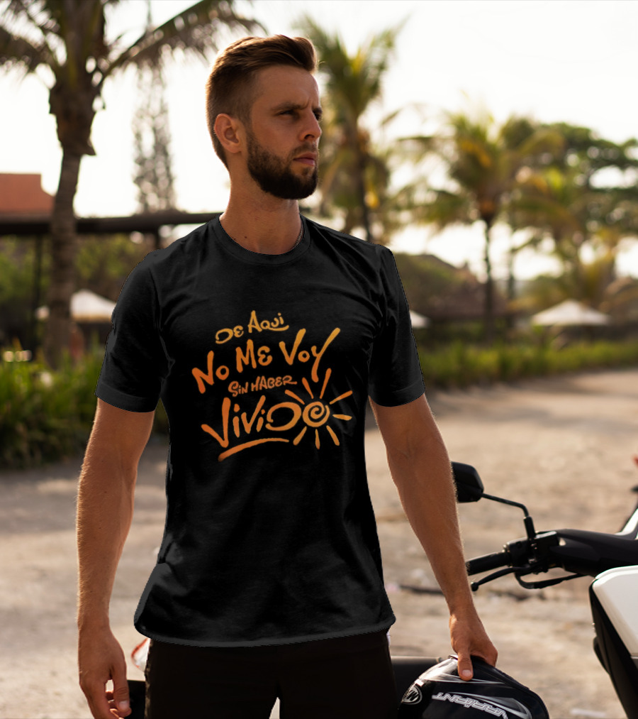 Karol G De Aquí No Me Voy Sin Haber Vivido Inspirational Sunburst T-Shirt