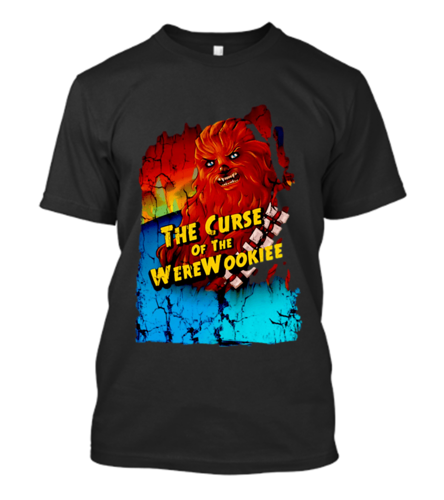 The Curse Of The WereWookiee Retro Horror Monster Mashup T-Shirt