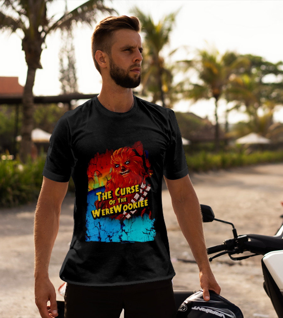 The Curse Of The WereWookiee Retro Horror Monster Mashup T-Shirt