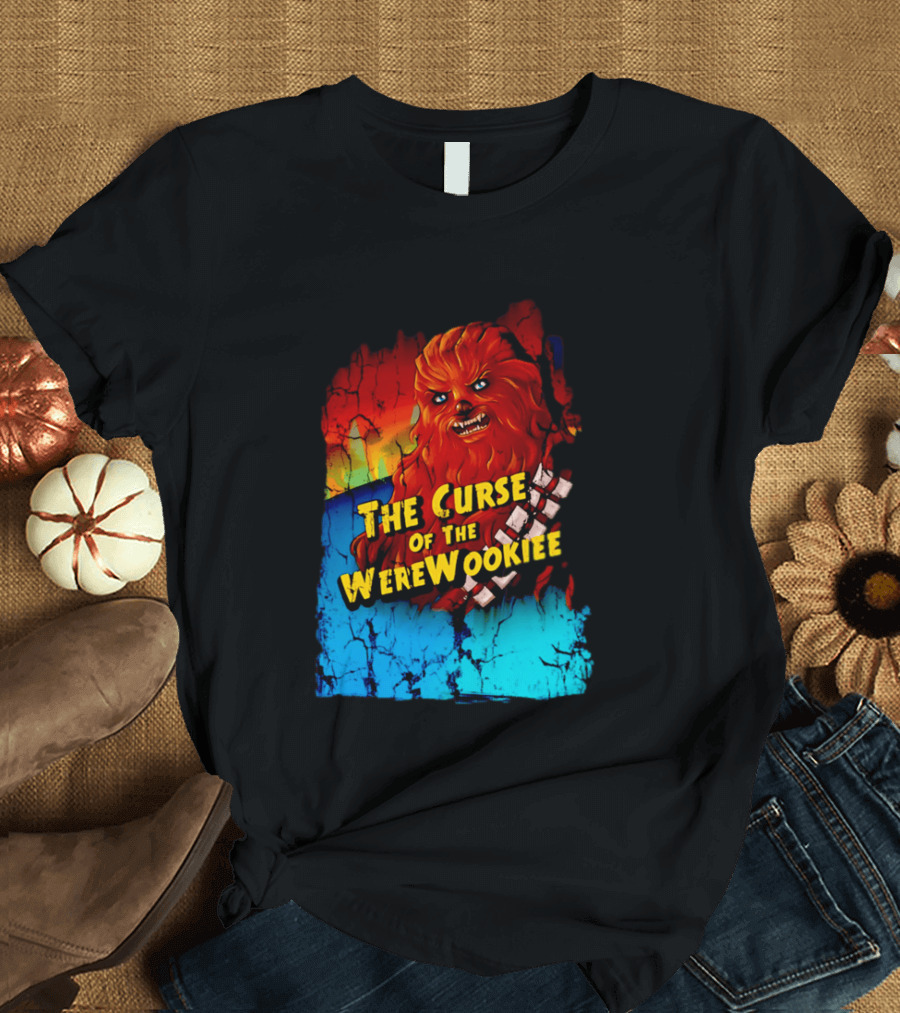 The Curse Of The WereWookiee Retro Horror Monster Mashup T-Shirt