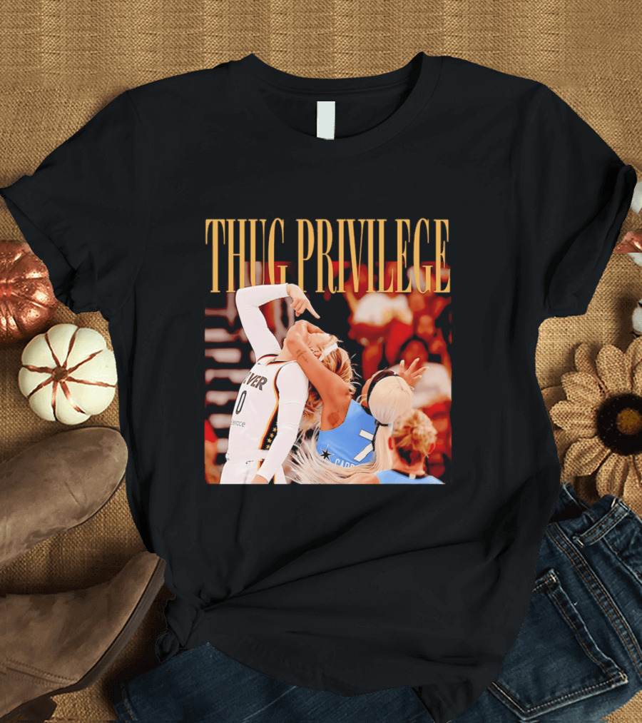 Thug Privilege Sophie Cunningham Basketball Action T-Shirt