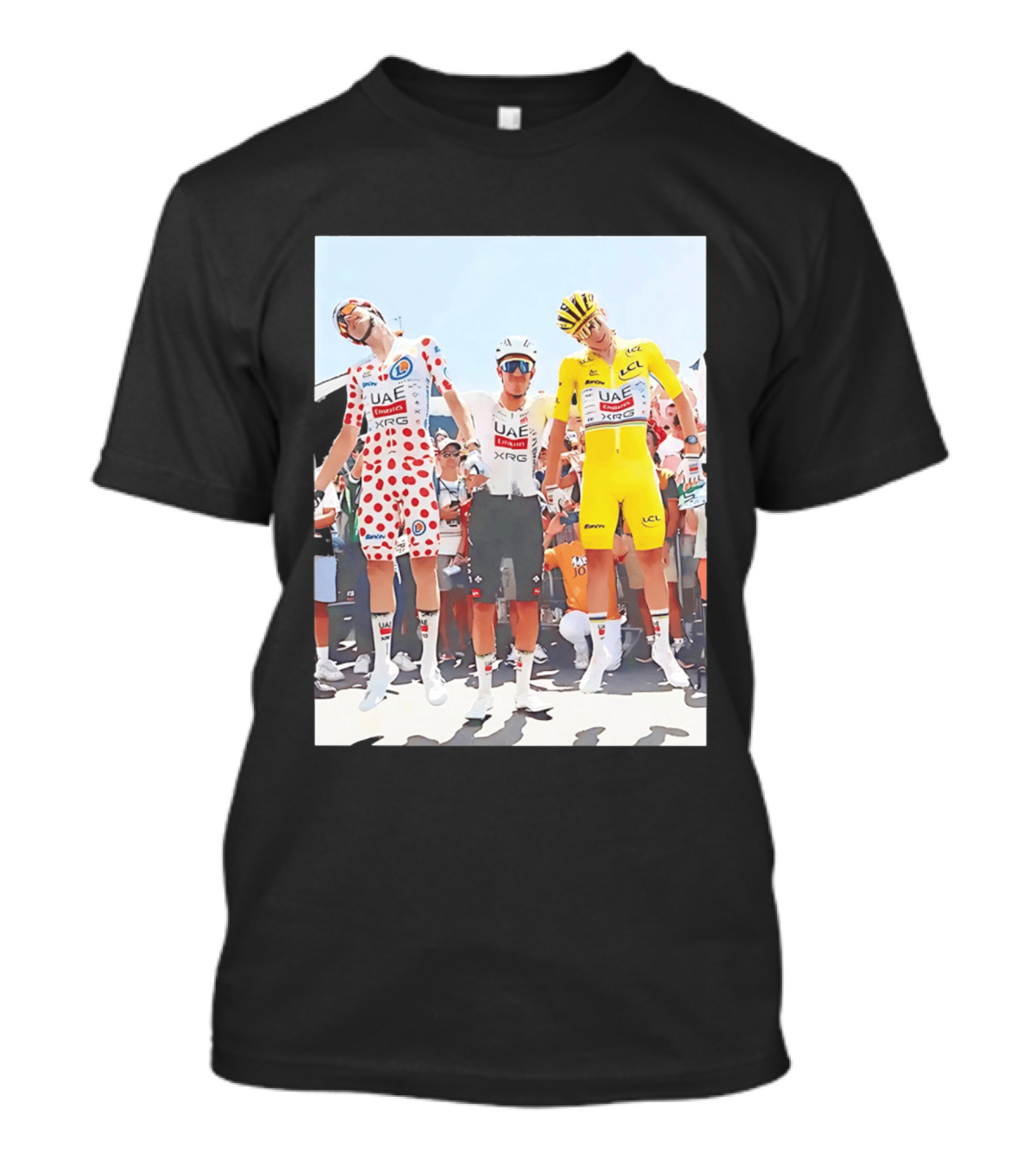 UAE Team Emirates XRG Sponsors Tour De France Cycling Jerseys T-Shirt