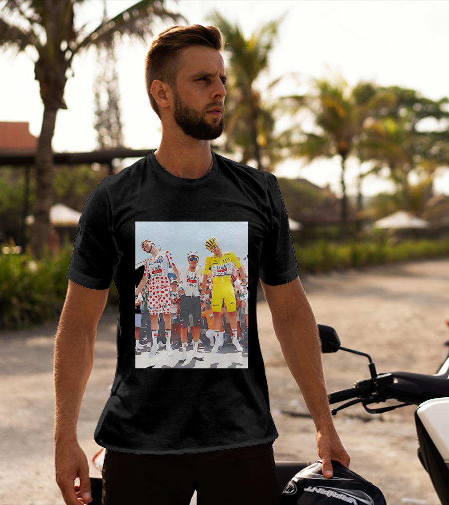 UAE Team Emirates XRG Sponsors Tour De France Cycling Jerseys T-Shirt