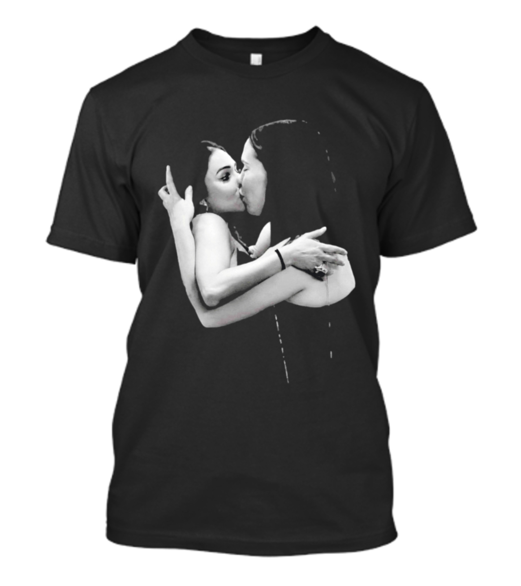 Nikita Rawal Viral Kiss Romantic Embrace T-Shirt