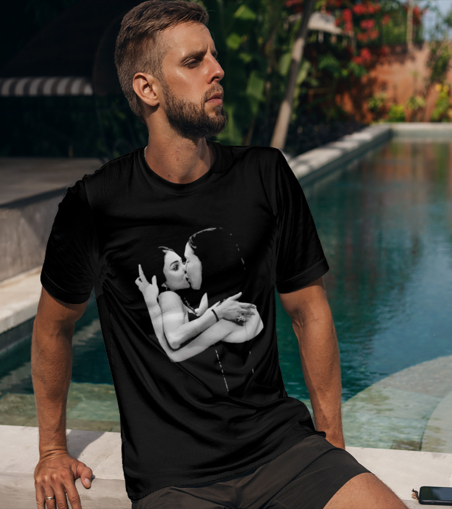 Nikita Rawal Viral Kiss Romantic Embrace T-Shirt