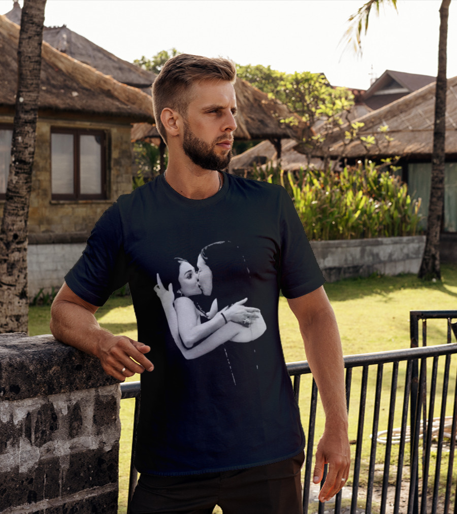 Nikita Rawal Viral Kiss Romantic Embrace T-Shirt