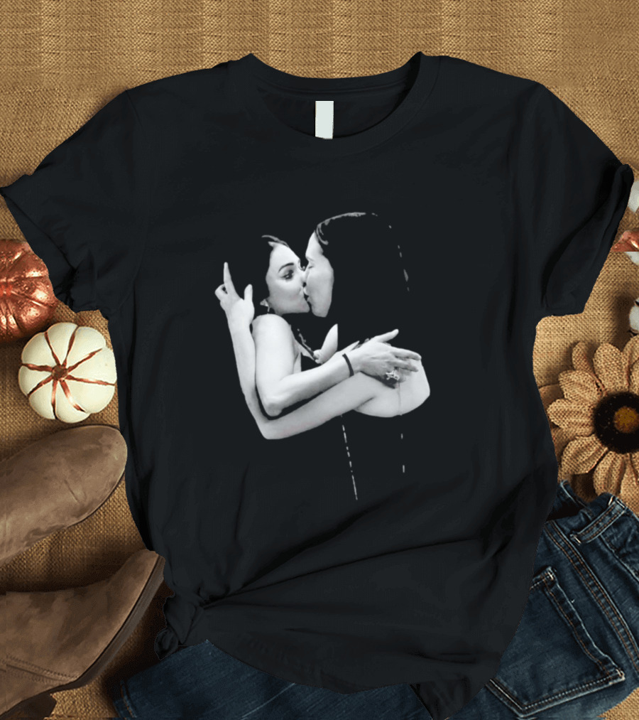 Nikita Rawal Viral Kiss Romantic Embrace T-Shirt