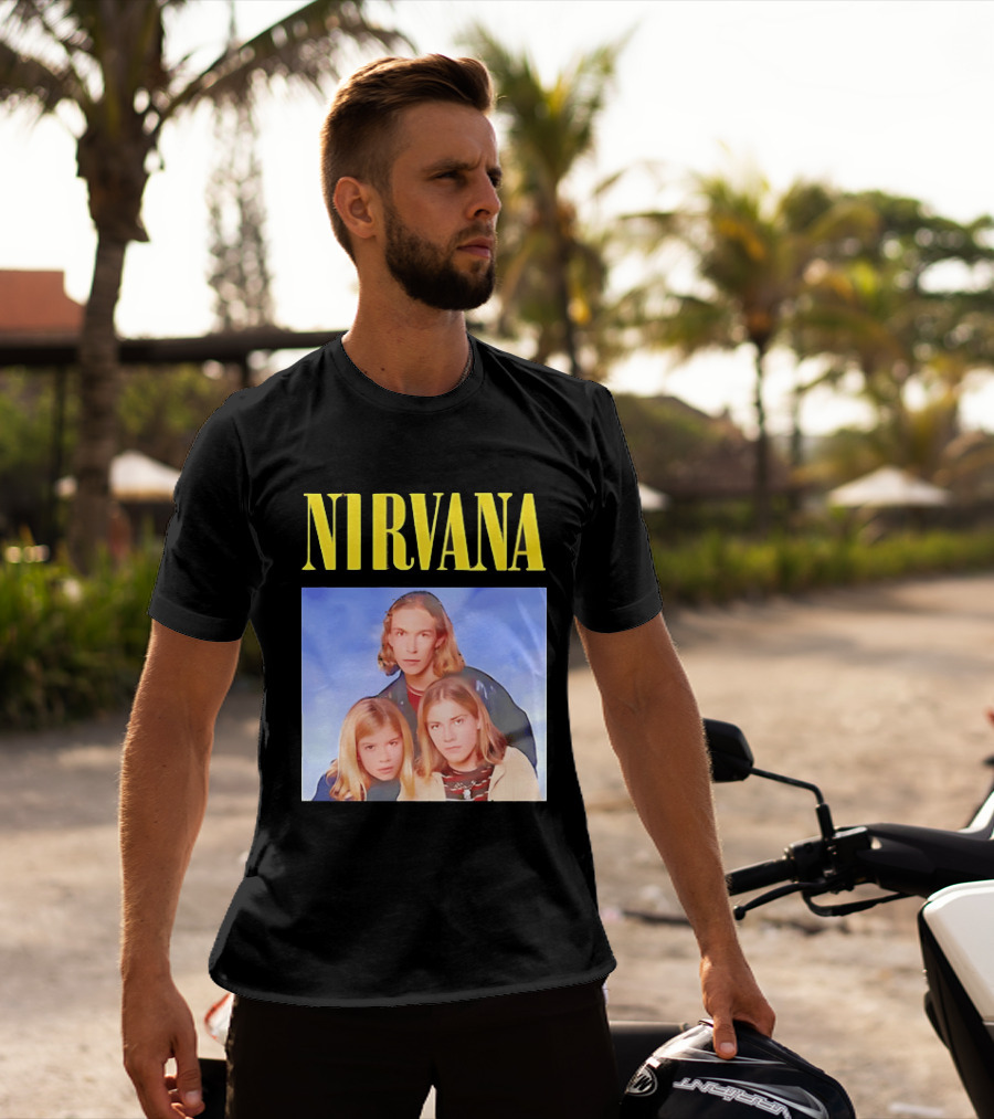 Nirvana Hanson Trio Blue Cloud Bootleg T-Shirt