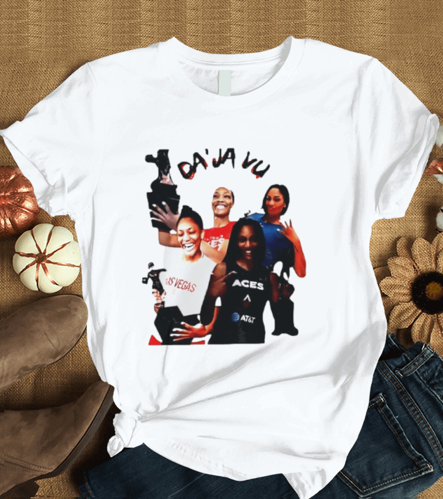 Aja Wilson DA'JA Vu Las Vegas Aces 4X MVP WNBA Legend T-Shirt