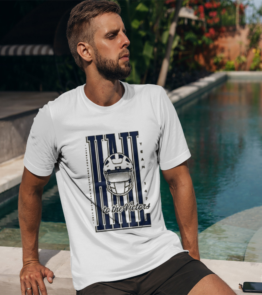 Hail Michigan Wolverines Football Helmet Icon 2026 T-Shirt
