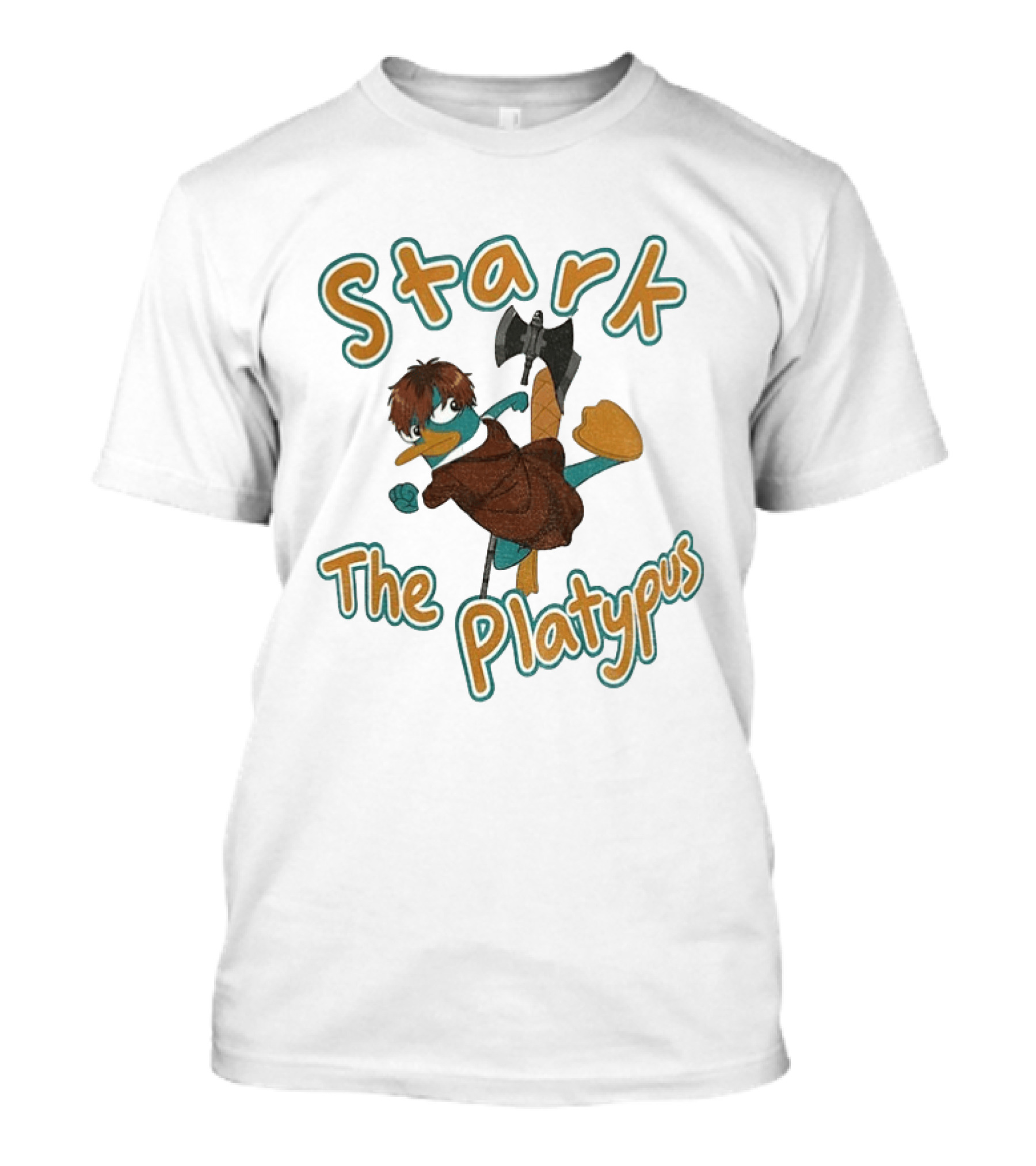 Stark Perry The Platypus Crossover Character Mashup T-Shirt
