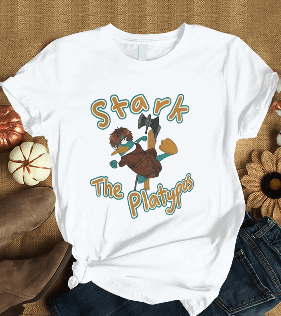 Stark Perry The Platypus Crossover Character Mashup T-Shirt