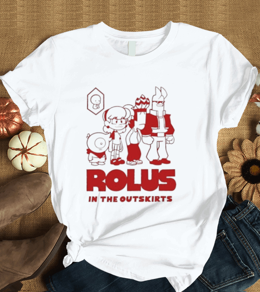 ROLUS In The Outskirts Cartoon Characters Lineup T-Shirt