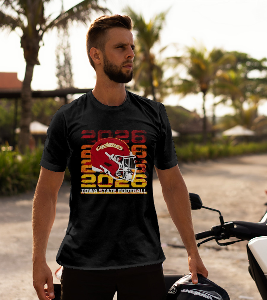 Cyclones Helmet 2026 Iowa State Football Gameday T-Shirt