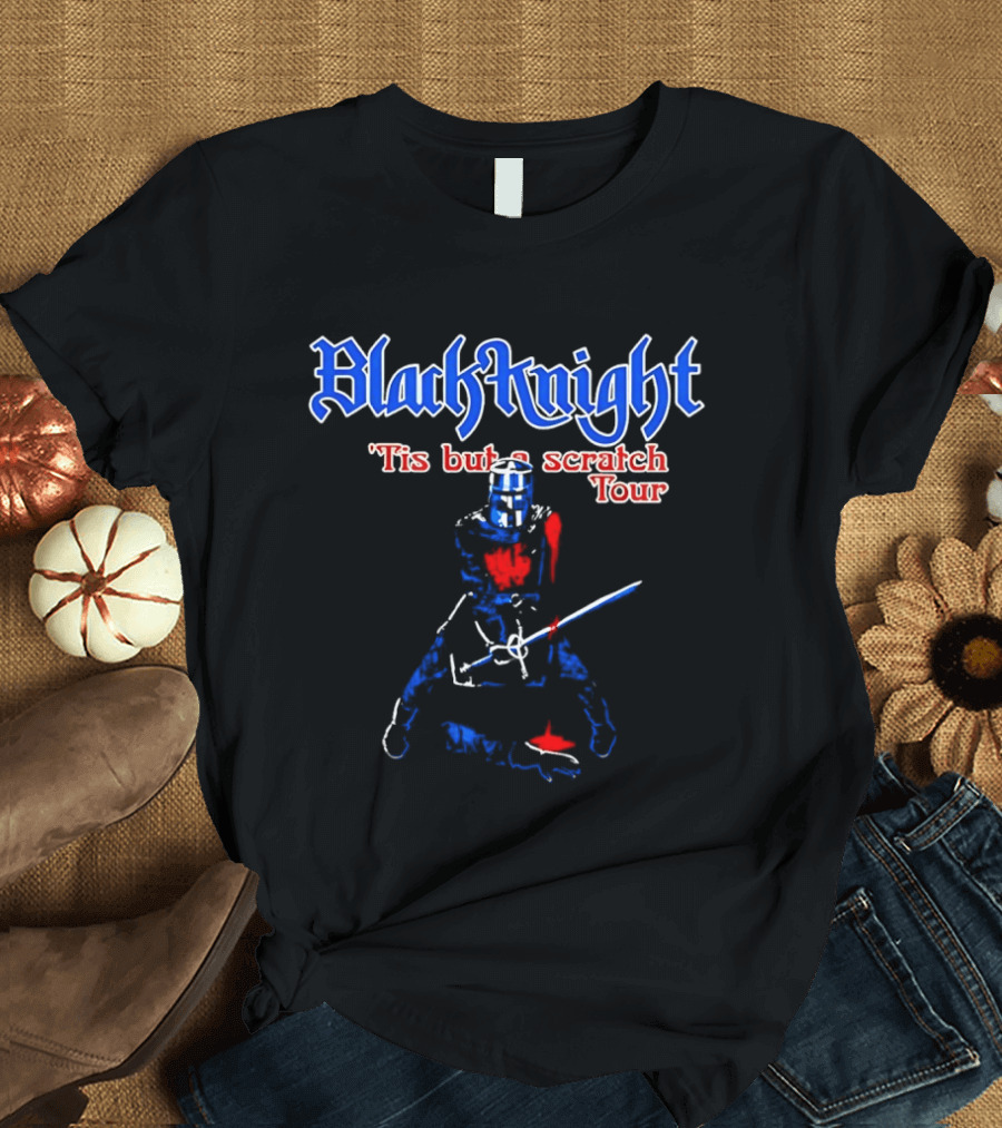 Black Knight Tis But A Scratch Tour Monty Python Comedy T-Shirt