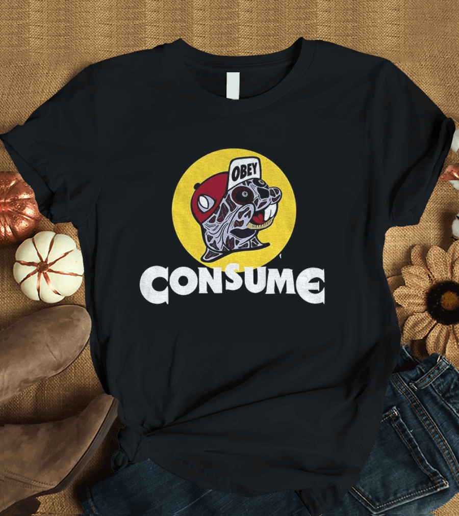 Buc Ee's Obey Consume Graphic With Freddy Krueger T-Shirt