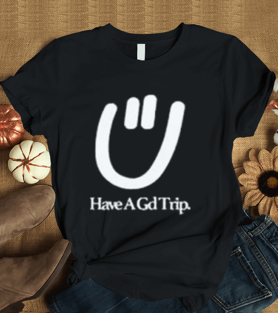 Have A Gd Trip Lemons Washed Smiley Face T-Shirt