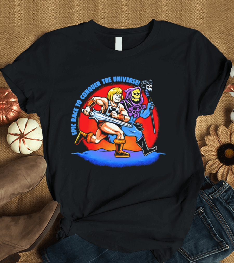 He Man And Skeletor Race To Conquer The Universe Masters Of The Universe T-Shirt